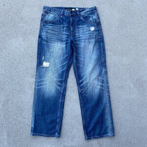 Vintage Y2K Rocawear distressed baggy jeans